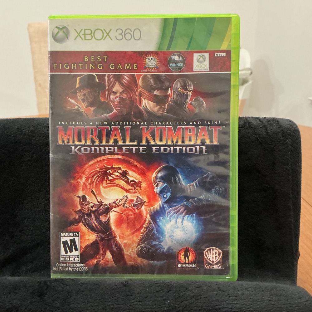 Mortal Kombat Komplete Edition Xbox 360 Game Fighting DLC Included CIB